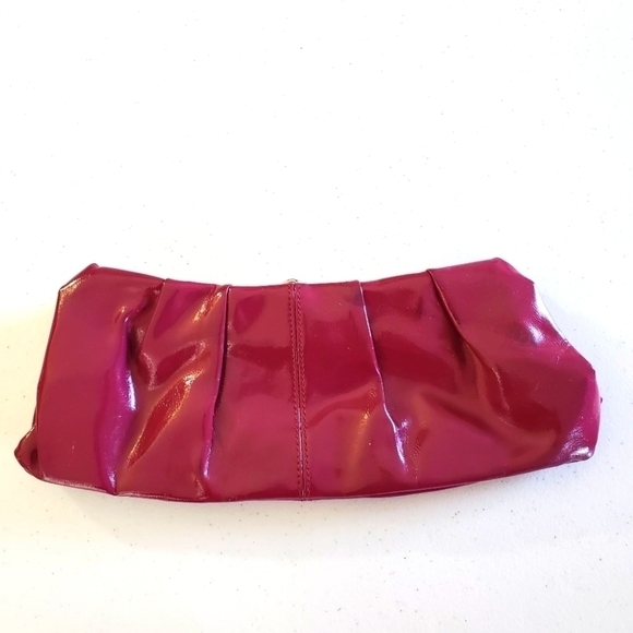 Express Design Studio Purple Clutch Small Chain Strap Patent Leather Bag - Picture 5 of 12